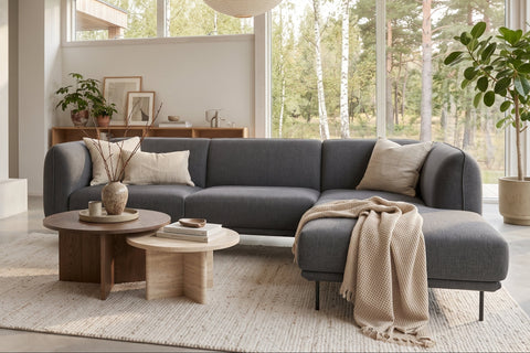 Livia Grey Scandi Modern Sectional