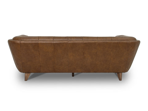 Divano Leather Chestnut Brown 3-Seater Sofa