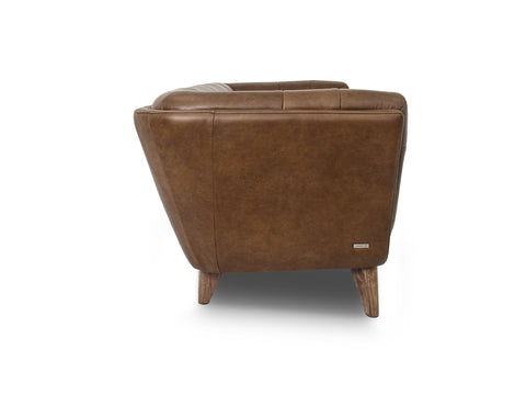 Divano Leather Chestnut Brown 3-Seater Sofa