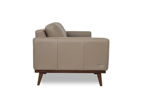 Amore Leather Grey 3-Seater Sofa