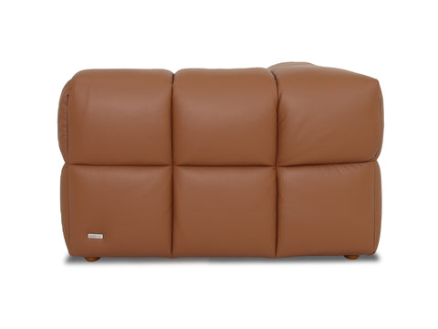 Sofá modular individual de dos plazas en color marrón Tuscono