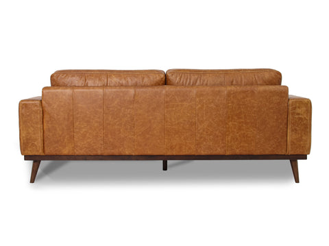 Amore Leather Cognac 3-Seater Sofa