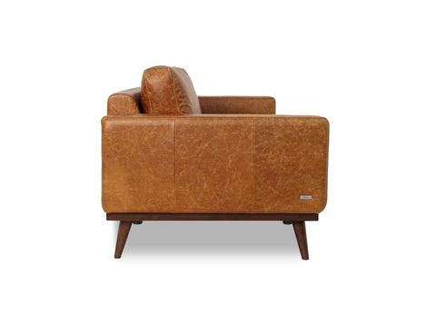 Amore Leather Cognac 3-Seater Sofa