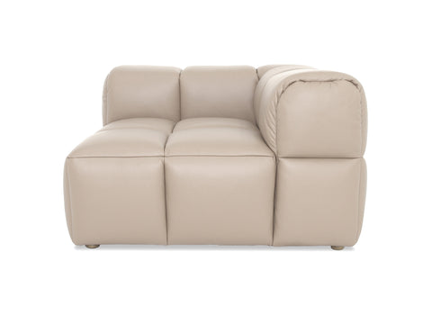 Sofá modular de dos plazas y dos lados en color beige Tuscono