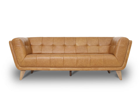 Divano Leather Cognak 3-Seater Sofa