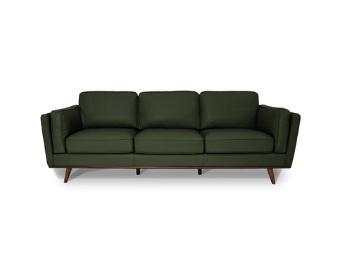Selina Leather Royal Green 3-Seater Sofa