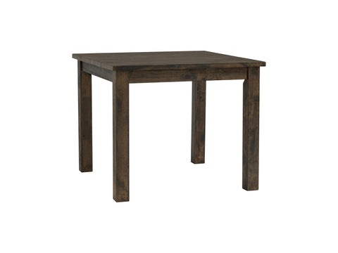 Annata Rustic Counter Table - Dark Solid Wood with clean lines, perfect for small dining spaces, made from durable Oakaia Wood.