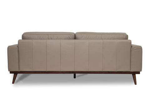 Amore Leather Grey 3-Seater Sofa
