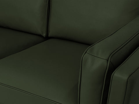 Selina Leather Royal Green 3-Seater Sofa