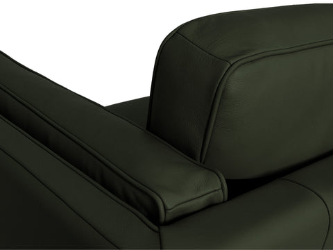 Selina Leather Royal Green 3-Seater Sofa