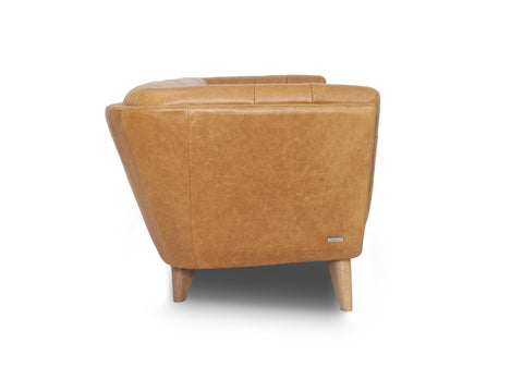 Divano Leather Cognak 3-Seater Sofa