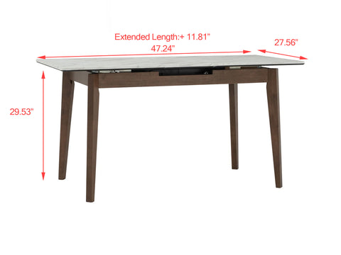 Mesa de comedor extensible Caldo