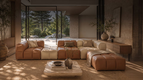 Mid Century Leather Furniture That Brings Comfort & Family Together