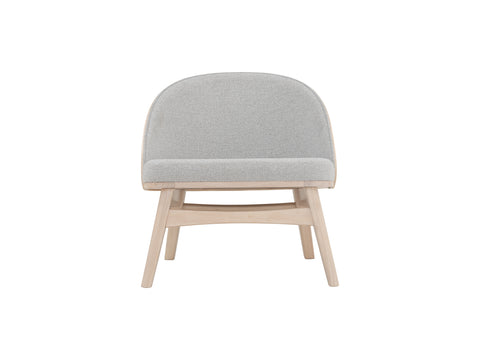 Silla decorativa Lucca color crema y gris