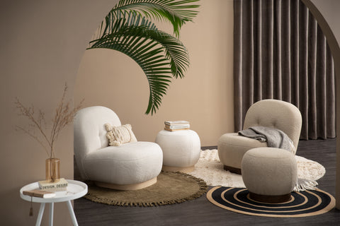 Silla decorativa Bianca Beige