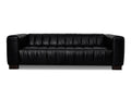 Portfino Leather Black 3-Seater Sofa