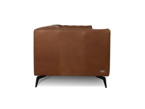 Nova Tan 3-Seater Leather Sofa