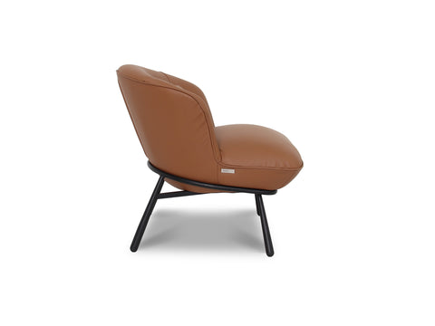 Silla decorativa moderna Fancyoni de color castaño