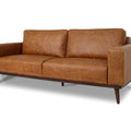 Amore Cognac Distressed Leather 3 seater sofa with elegant premium full-aniline leather in rich brown hue, showcasing modern comfort.