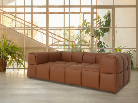 Sofá modular Loveseat marrón Tuscono