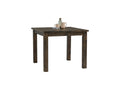 Annata Rustic Counter Table - Dark Solid Wood with clean lines and warm finish, ideal for small dining spaces or cozy kitchens.
