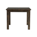 Annata Rustic Counter Table - Dark Solid Wood, square dining table made from Oakaia wood, perfect for small dining spaces or kitchens.