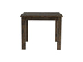 Annata Rustic Counter Table - Dark Solid Wood, square dining table made from Oakaia wood, perfect for small dining spaces or kitchens.