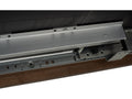 Close-up view of the extension mechanism of the Caldo Extendable dining table, showcasing its modern functionality.