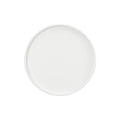 Top view of Camilla White Tripod Side Table with round white bentwood tabletop, embodying modern minimalist design for home decor.