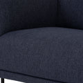Livia Navy Blue 3 seater Extra Firm Sofa close-up of textured fabric and cushioning.