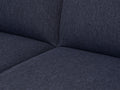 Livia Navy Blue 3 seater Extra Firm Sofa close-up showing textured fabric and cushioning.