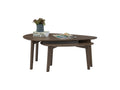 Lorenzo Nesting Coffee Tables Set of 2 with walnut veneer tops and mid-century modern design, featuring a plant and books on top.