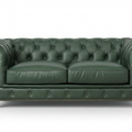 Royal Green loveseat studio preview