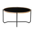 Siena Industrial Modern Coffee Table with sleek design and bentwood frame