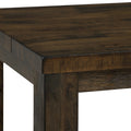 Close-up of Tino Rustic Side Table - Dark Solid Wood showcasing its rich Oakaia wood grain and texture.