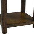 Tino Rustic Side Table - Dark Solid Wood with rich Oakaia wood grain and clean lines for timeless appeal and durability.