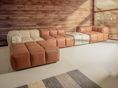 Sofá modular de configuración completa Tuscono Brown