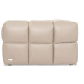Tuscono Leather Beige 2 seater Single Lounge Modular Sofa showcasing a plush, sculptural design in soft semi-aniline leather.
