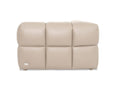 Tuscono Leather Beige 2 seater Single Lounge Modular Sofa showcasing a plush, sculptural design in soft semi-aniline leather.